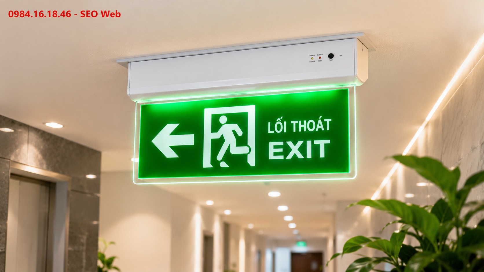 Đèn Exit giúp người dùng hình thành thói quen quan sát lối thoát hiểm