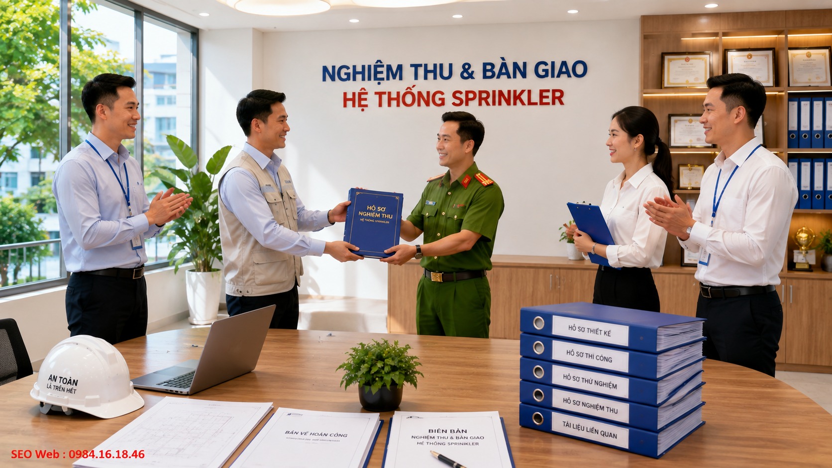 Nghiệm thu và bảo vệ đầu phun Sprinkler sau khi hoàn thành lắp đặt