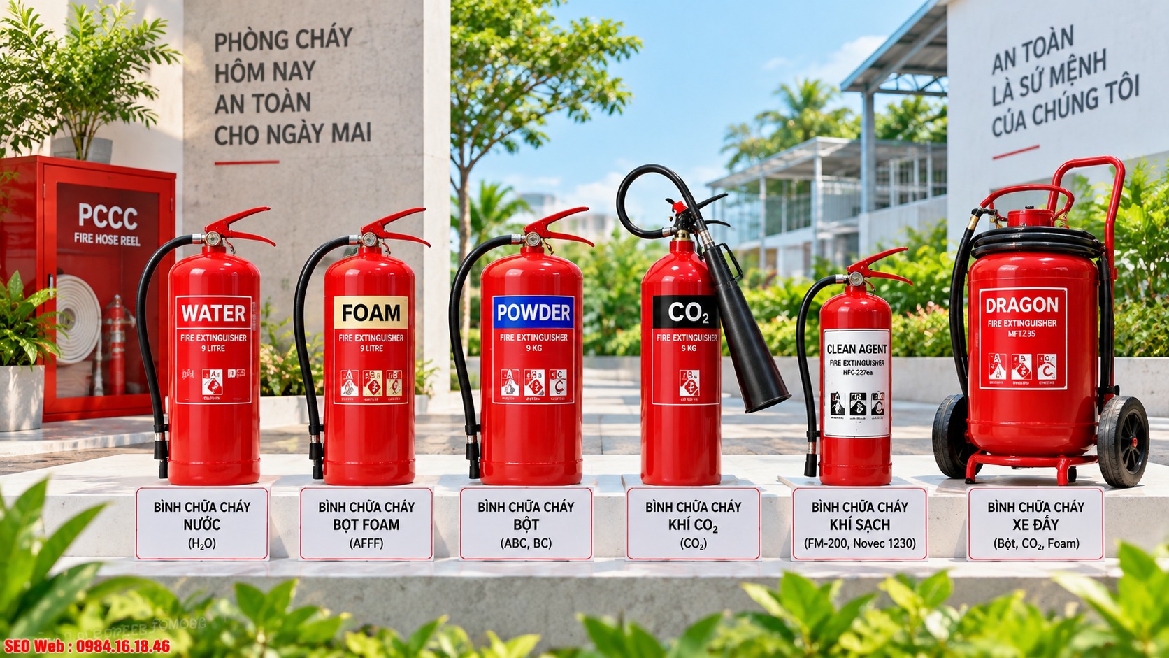 Mỗi loại bình chữa cháy có cơ chế kích hoạt phù hợp từng môi trường