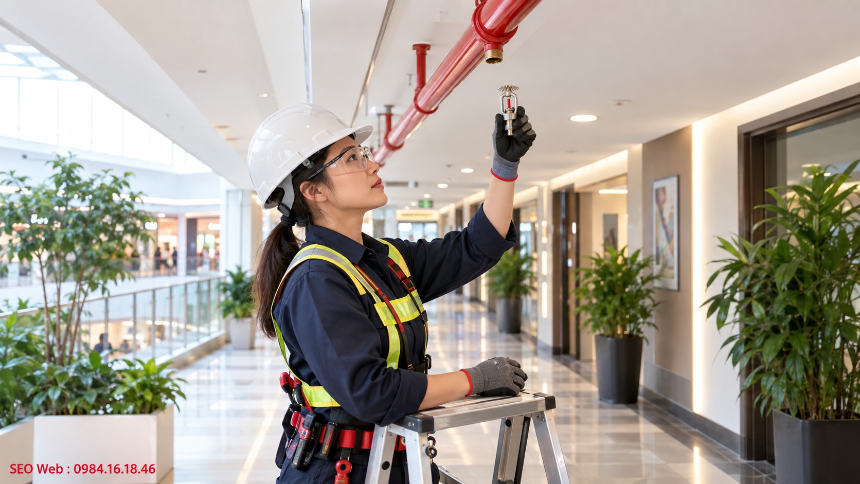 Xác định đúng chiều đầu phun Sprinkler hướng xuống trước khi lắp đặt