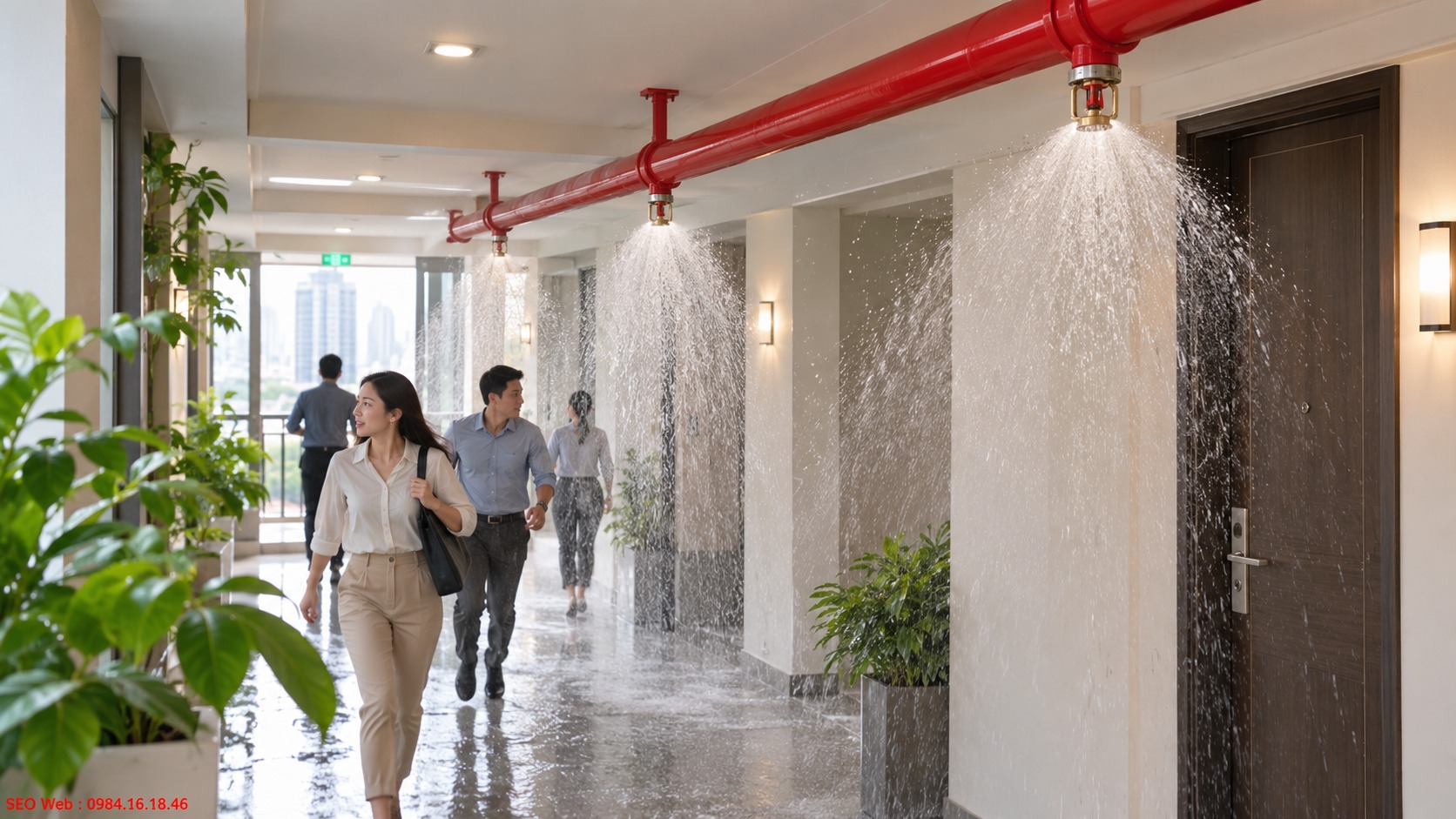 Điều chỉnh hướng đầu phun để duy trì khả năng bao phủ hiệu quả Xác định hướng phun Sprinkler phù hợp giúp nước bao phủ hiệu quả khu vực bảo vệ