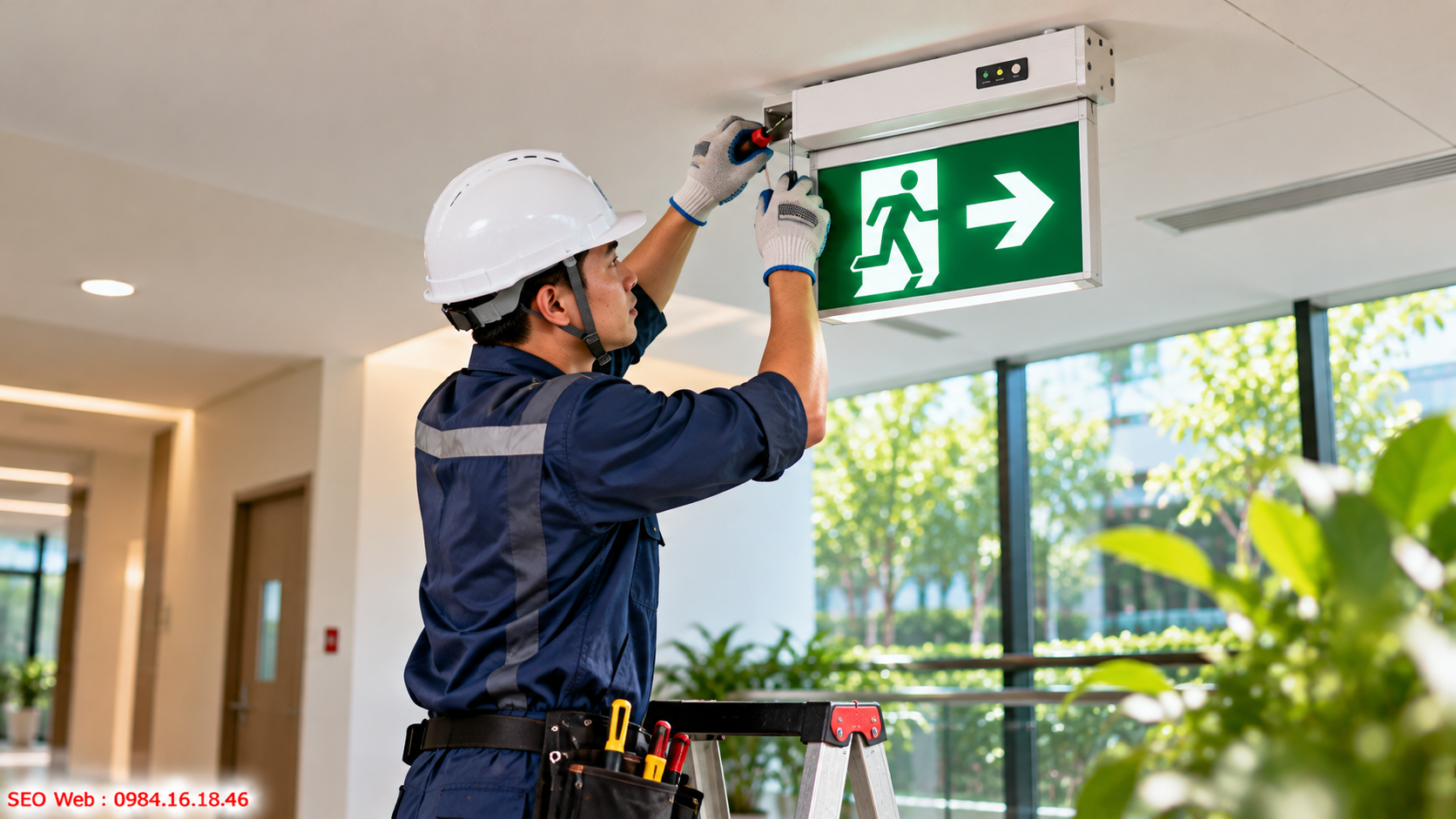 Bảo trì đúng cách giúp kéo dài tuổi thọ thiết bị Exit Vệ sinh, kiểm tra pin và nguồn giúp đèn Exit hoạt động tốt