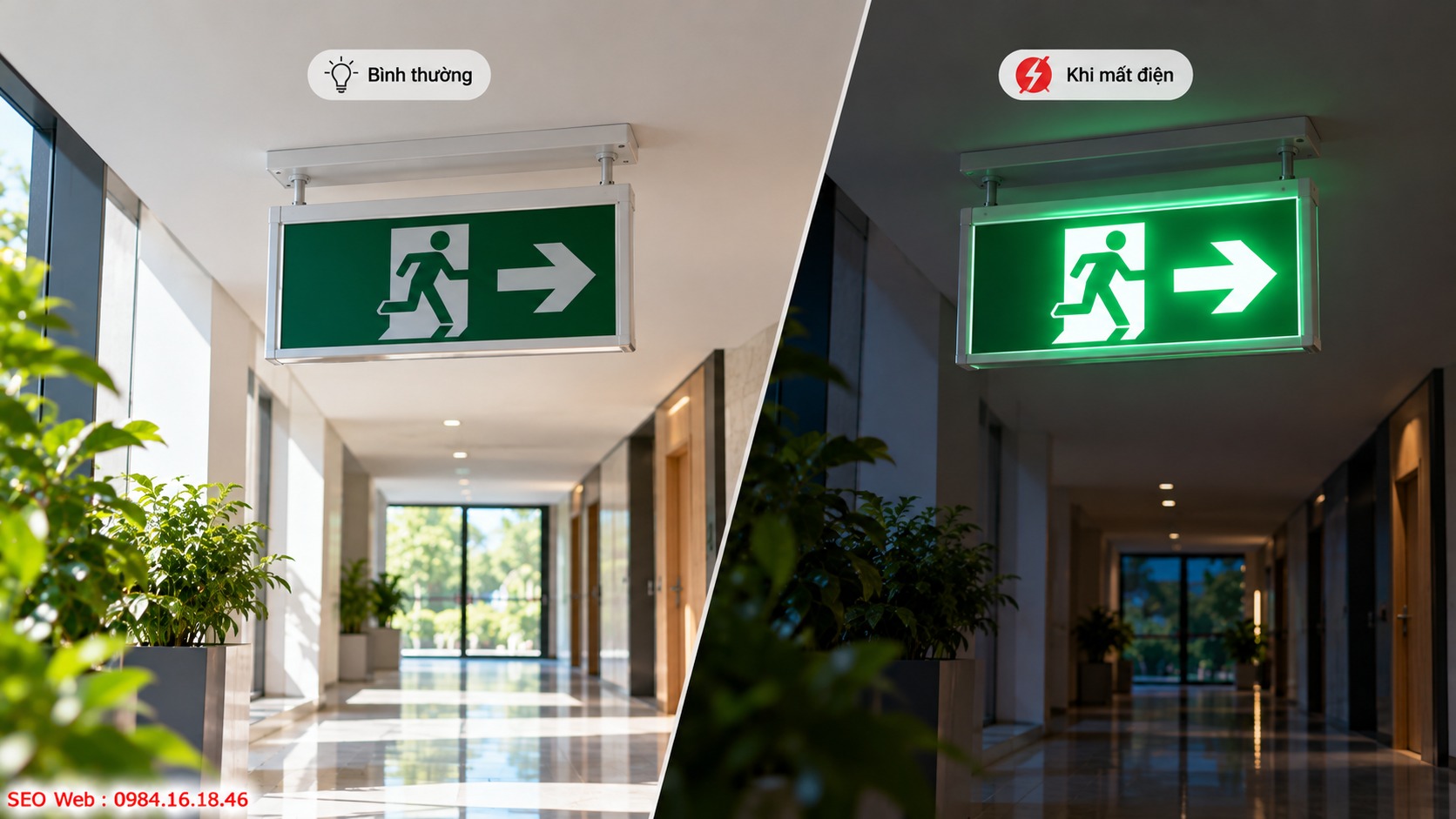 Cơ chế không duy trì giúp đèn hoạt động theo trạng thái nguồn Thiết bị kích hoạt ánh sáng dự phòng khi xảy ra mất điện