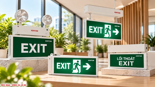 Đèn exit một mặt Kentom