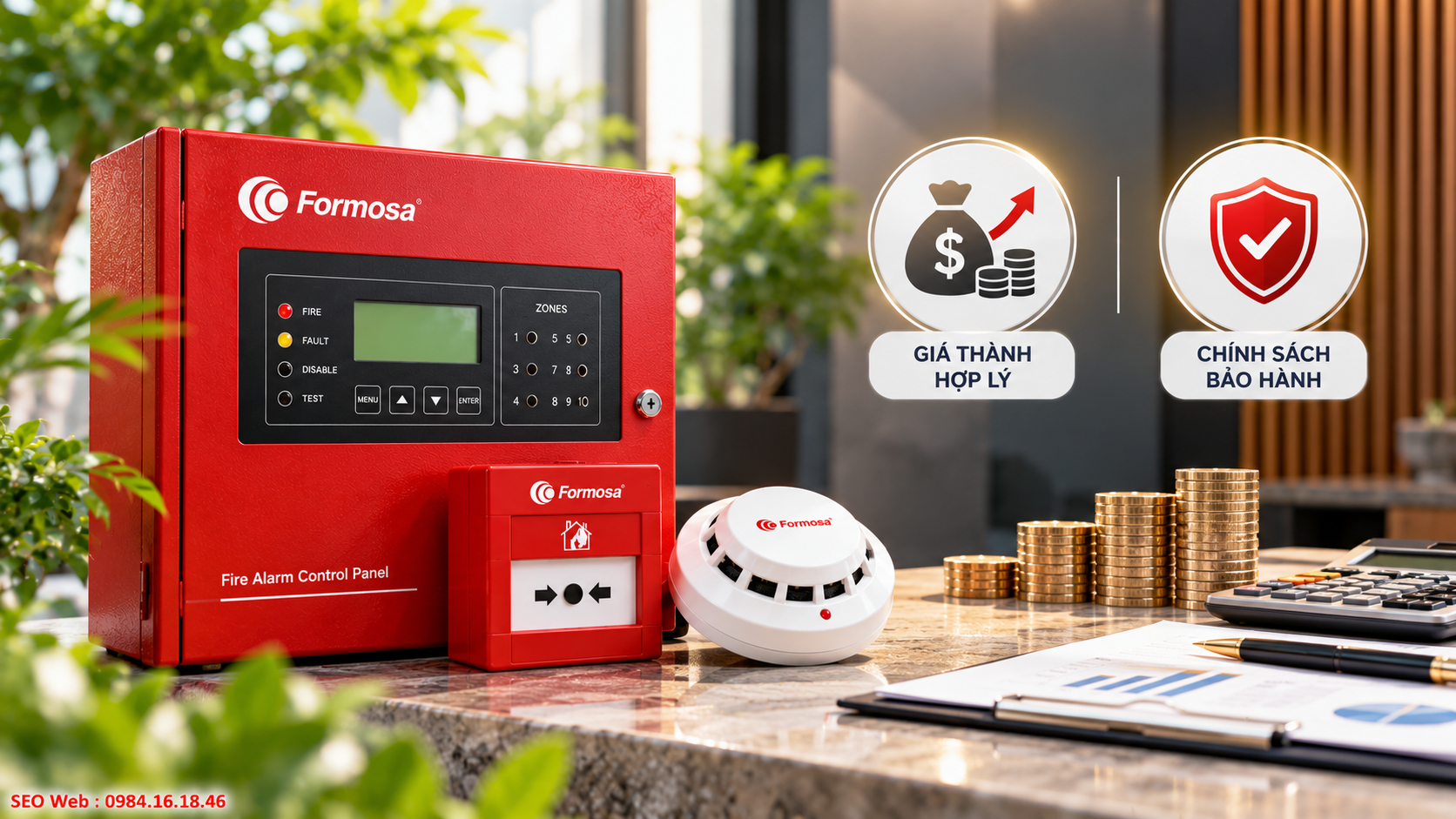 Thiết bị Formosa có mức giá hợp lý cùng chính sách bảo hành rõ ràng