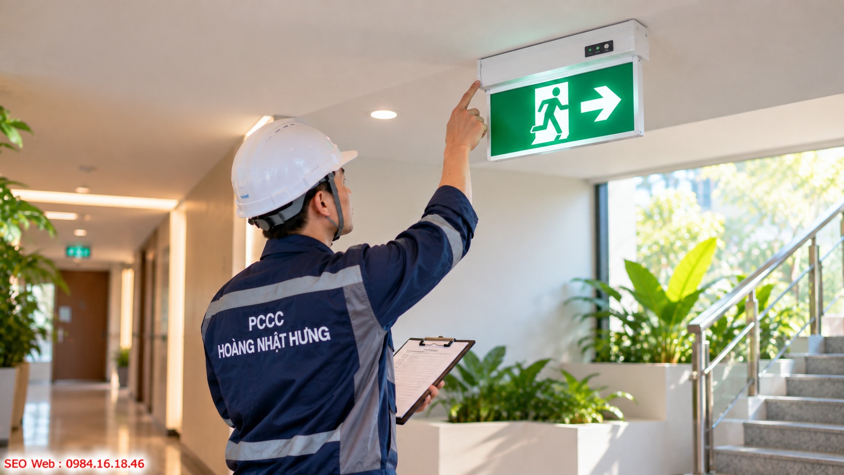 Kiểm tra hiển thị và chế độ dự phòng trước khi nghiệm thu Thử nguồn chính và pin giúp đánh giá khả năng hoạt động Exit