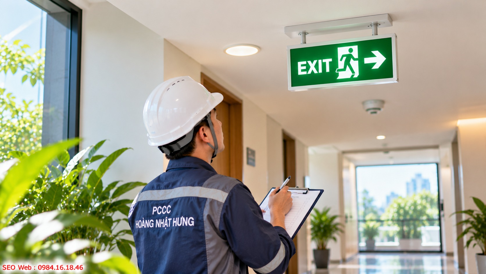 Nghiệm thu đèn Exit cần kiểm tra cố định nguồn điện và hiển thị Kiểm tra sau thi công giúp phát hiện sớm các lỗi lắp đặt