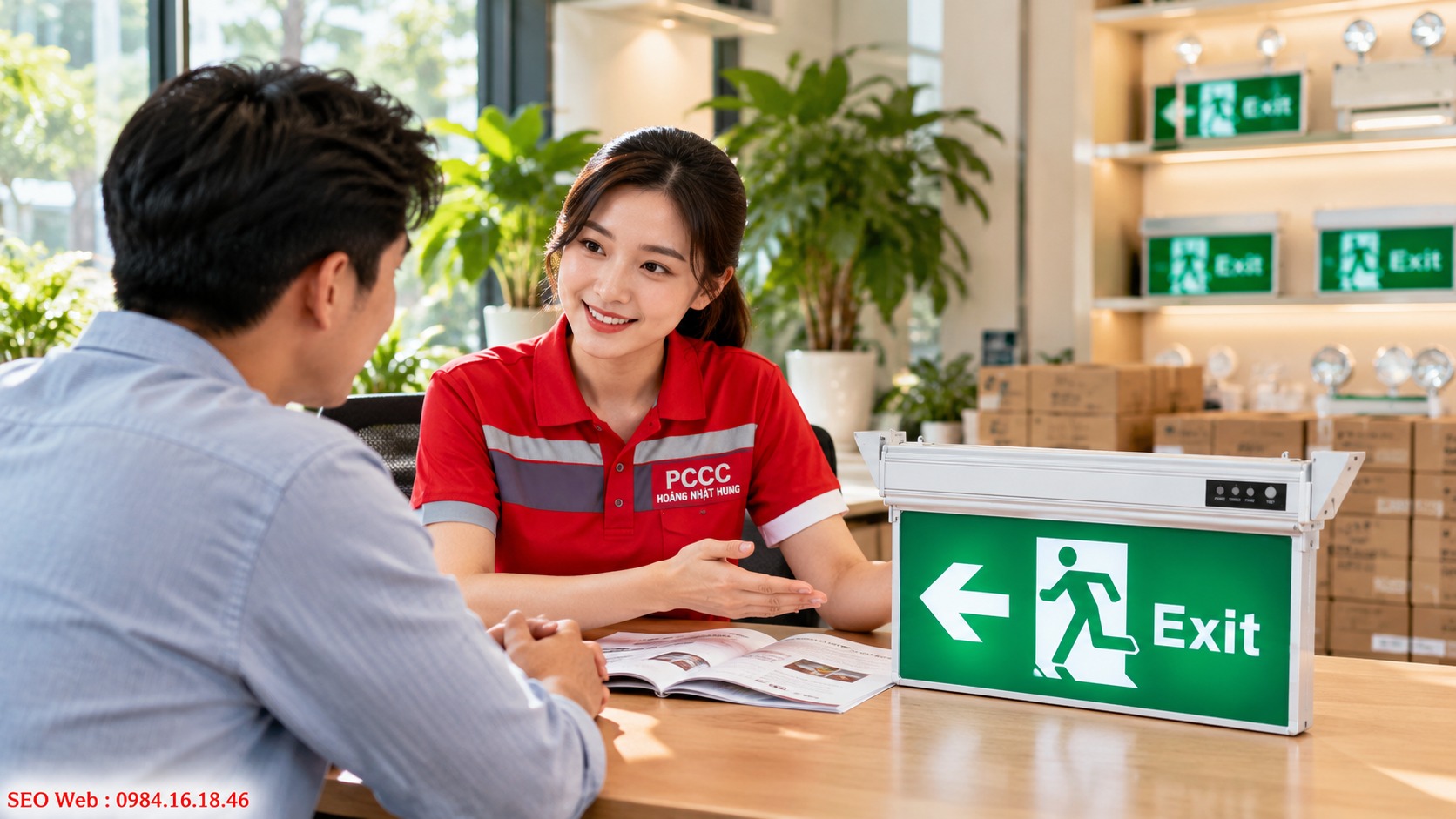 Địa chỉ tư vấn và cung cấp đèn Exit cho nhiều loại công trình Hoàng Nhật Hưng tư vấn đèn Exit phù hợp nhu cầu từng công trình