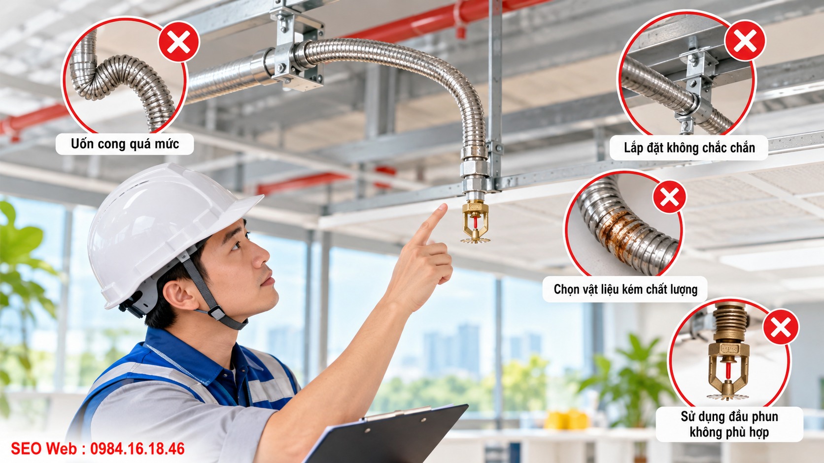 Chọn sai thông số có thể ảnh hưởng an toàn hệ thống Sprinkler