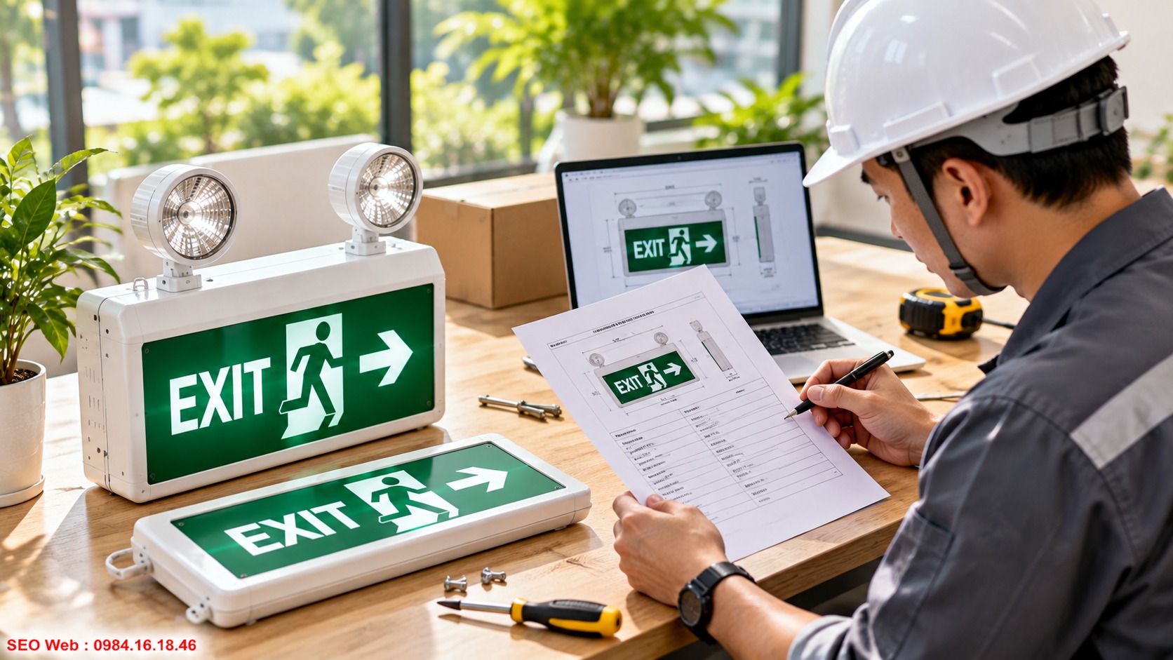 Chọn kiểu đèn Exit theo vị trí lắp đặt và hướng quan sát thực tế Kiểu dáng phù hợp giúp đèn Exit dễ quan sát và đồng bộ công trình