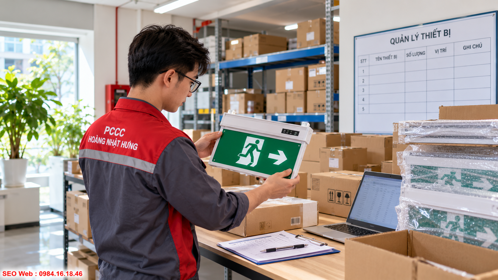 Quy trình nghiệm thu và theo dõi đèn Exit sau khi đưa vào sử dụng Quản lý thiết bị khoa học giúp theo dõi bảo hành và vận hành thuận tiện