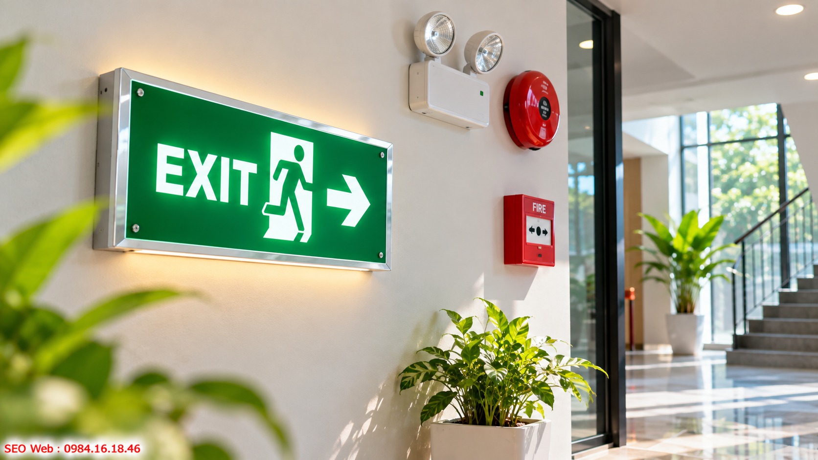 Cách nhận biết sự khác nhau giữa các thiết bị chỉ dẫn thoát nạn Đèn Exit có chức năng khác với đèn sự cố và biển báo