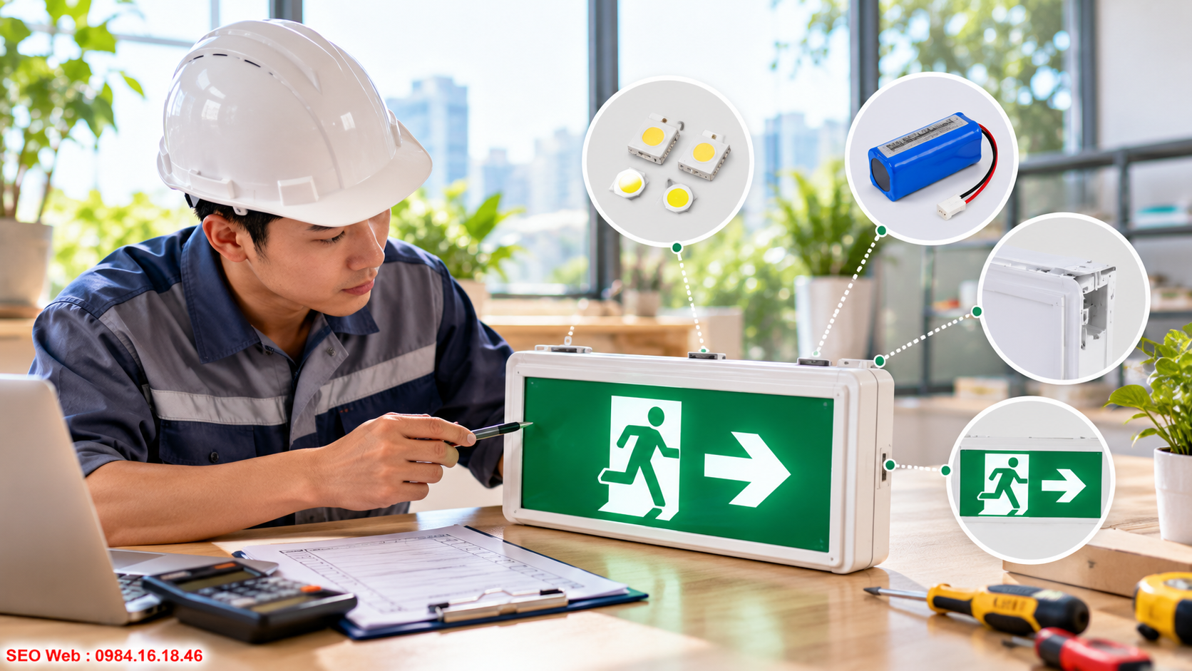 Các yếu tố quyết định mức giá đèn Exit doanh nghiệp cần xem xét Thương hiệu cấu hình và tính năng tạo chênh lệch giá đèn Exit